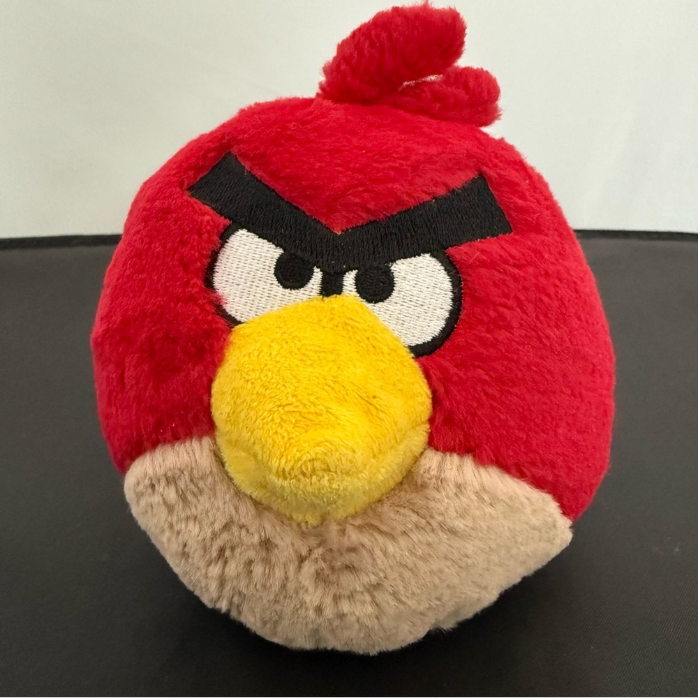 Angry Birds Plush Red Bird Toy Stuffed Animal 5" Commonwealth No Sound